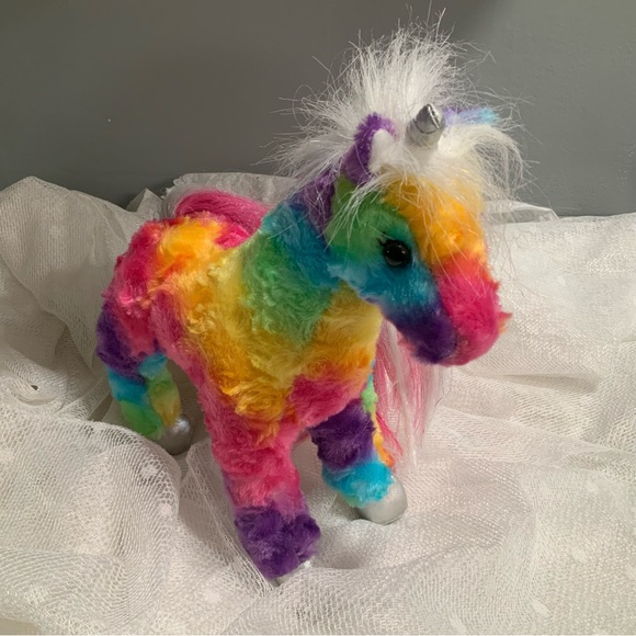 JOY the Plush RAINBOW UNICORN Stuffed Animal - by Douglas Cuddle Toys - Picture 4 of 11